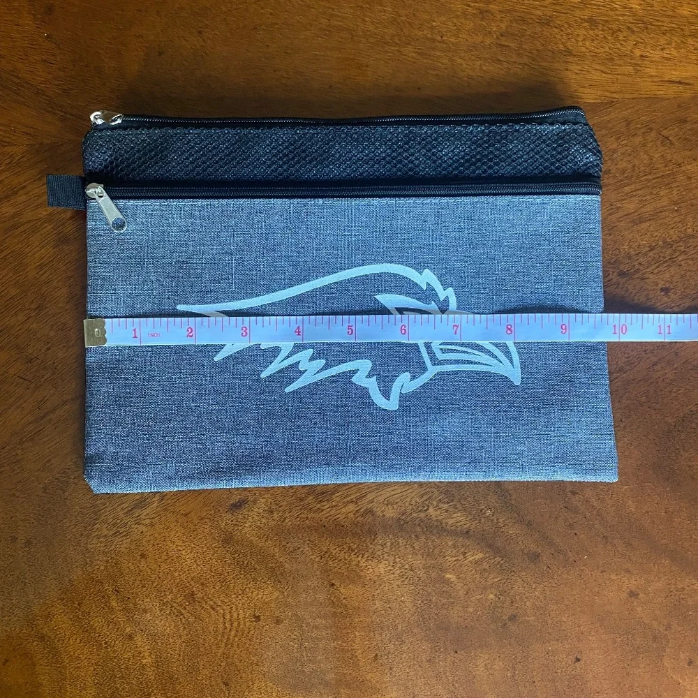 Ravens logo pencil bag gray